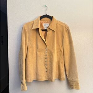 Live a Little Camel Leather Jacket